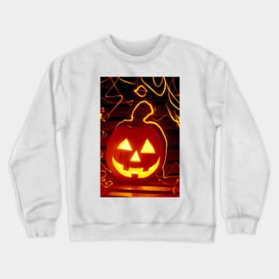 Carved pumpkin smiling Crewneck Sweatshirt